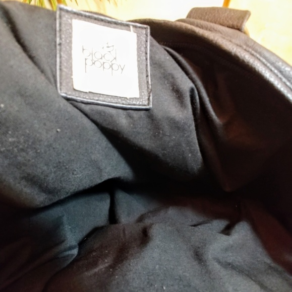 Large Black Poppy Bag - Picture 3 of 4